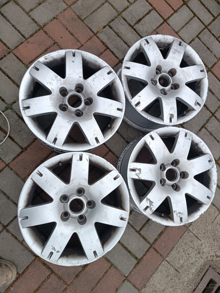 VW-7Jx16 ET 37, ROZTEČ 5x112x57-AUDI-SEAT-ŠKODA