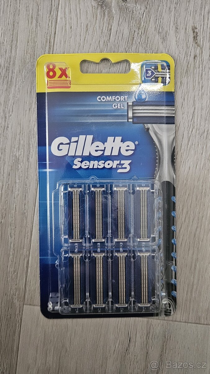 Gillette Sensor3 náhradní hlavice 8x