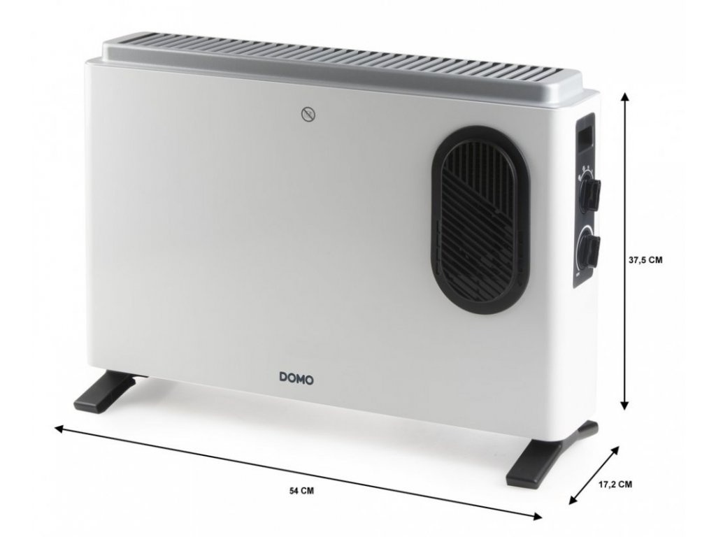 Konvektor s ventilátorem DOMO DO7351CH - bílý