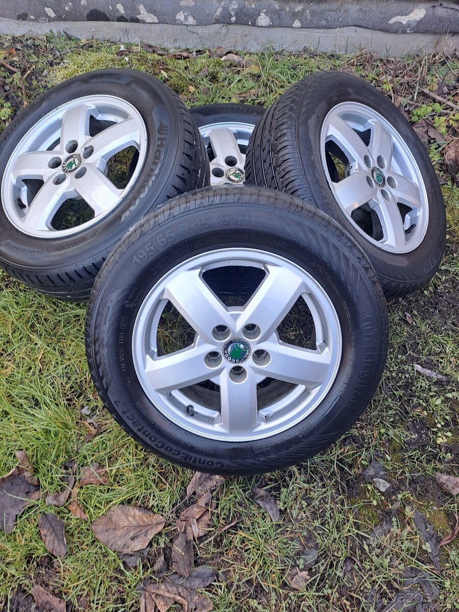 Alu kola 5x100 Octavia,Fabia,Roomster,Rapid 195/65 R15