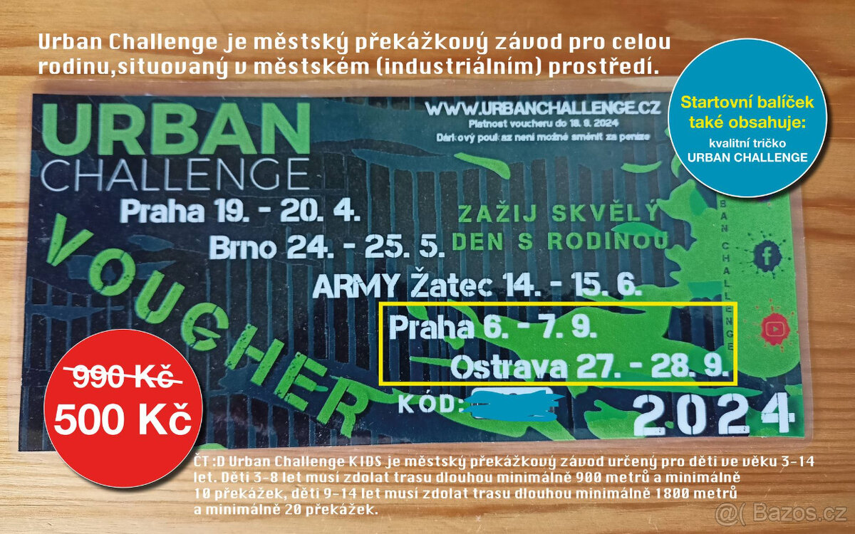 Urban Challenge Voucher/poukázka Ostrava 27.-28.9.2024