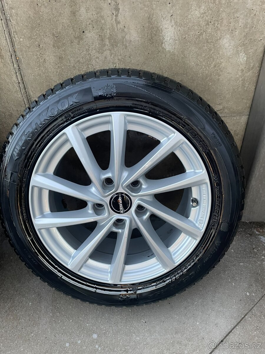 ALU kola BORBET (5x112) 16" + Zimní pneu HANKOOK