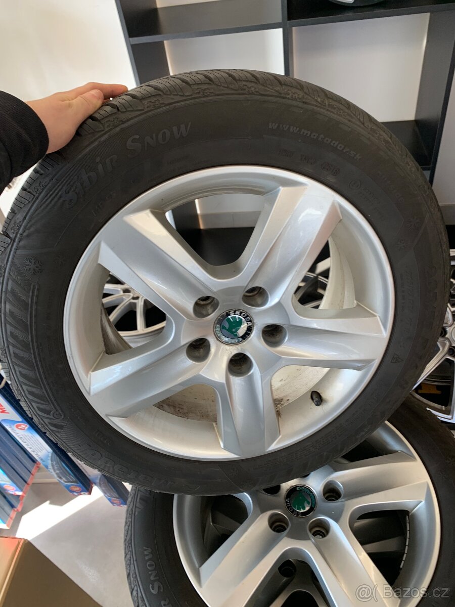 Prodám celé kola škoda 5x112 r16