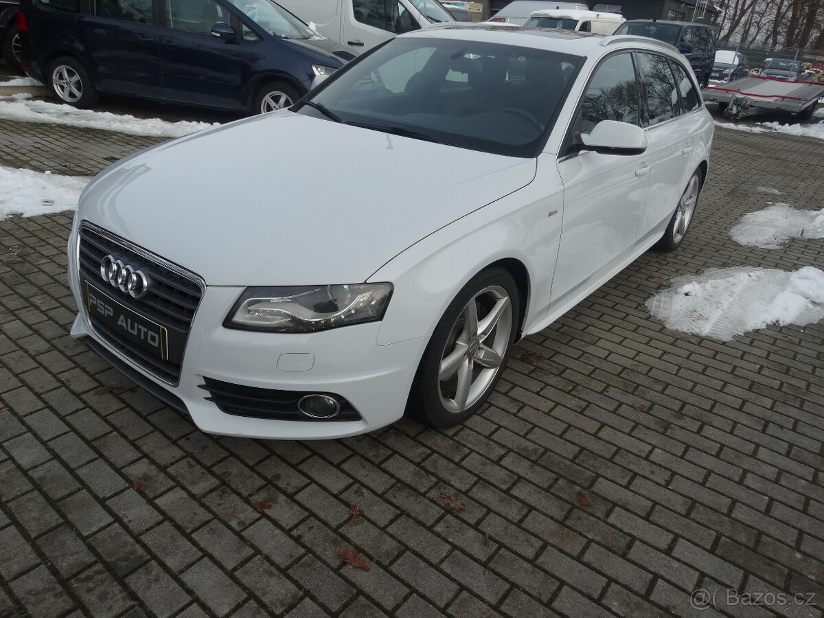 Audi A4 2,0TDI 125KW S-Line PANO XENON LED KŮŽE ALU18 PERLEŤ