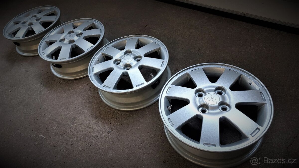 Alu disky 14" 4x100 Mitsubishi orig. + TPMS