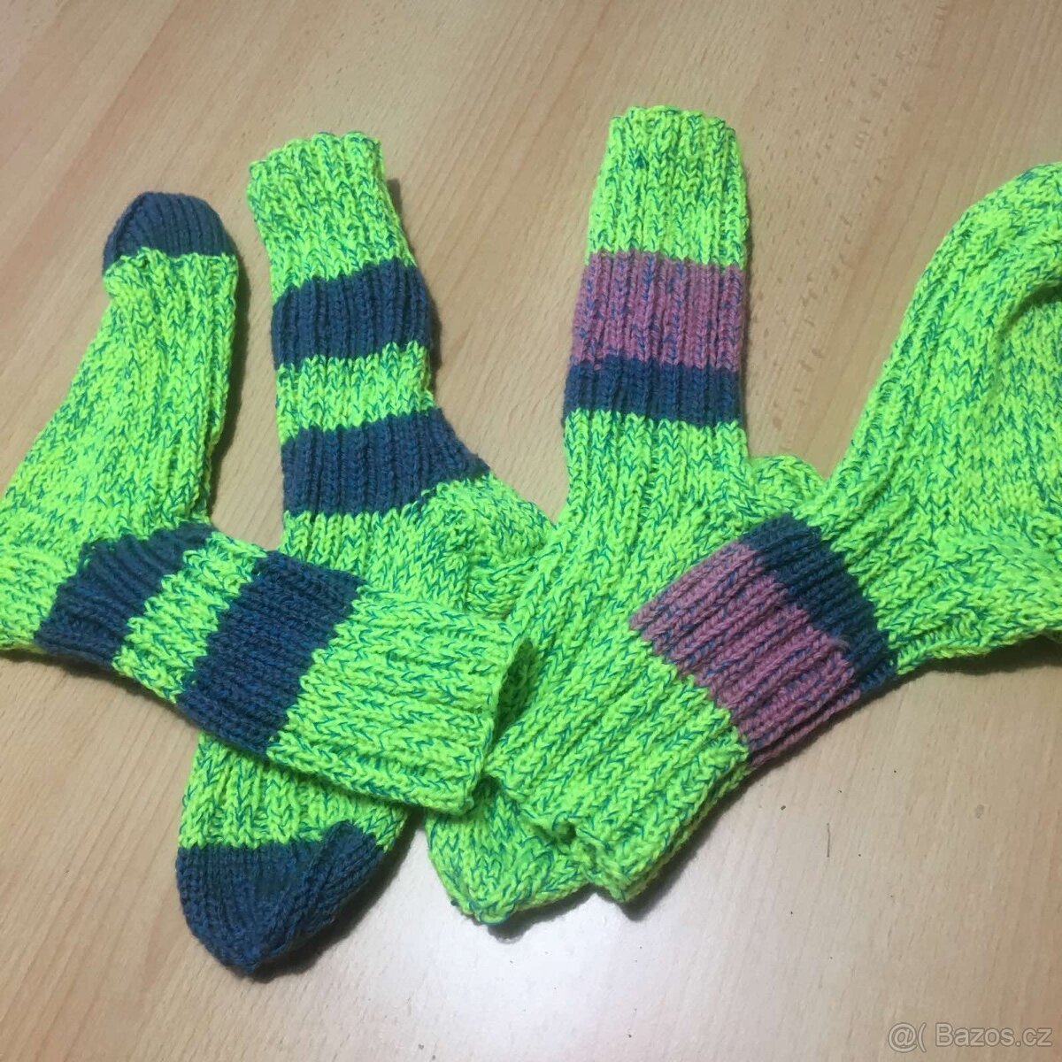 Pletené ponožky - Handmade by babi :)