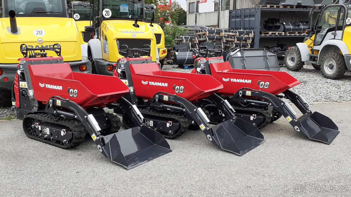 Pásový minidumper Yanmar C08 800 kg