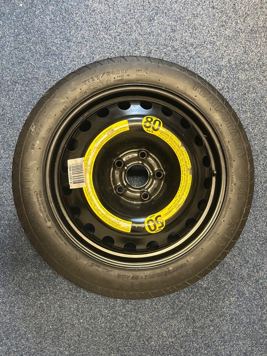 Dojezdové kolo Goodyear T125/80 R17