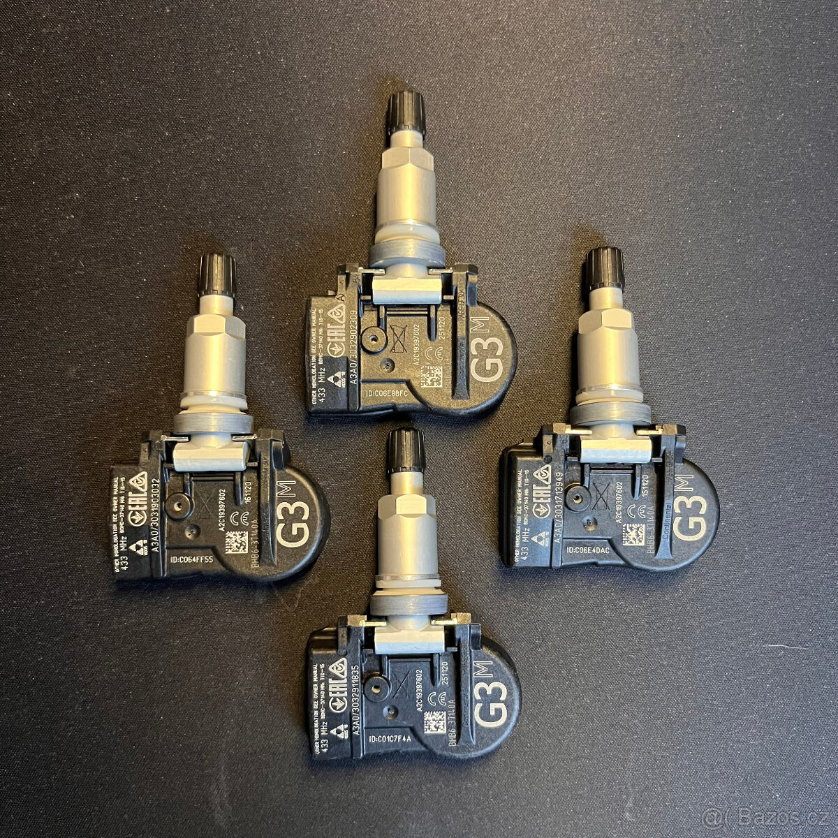 TPMS | Senzory tlaku | Mazda, Fiat 124