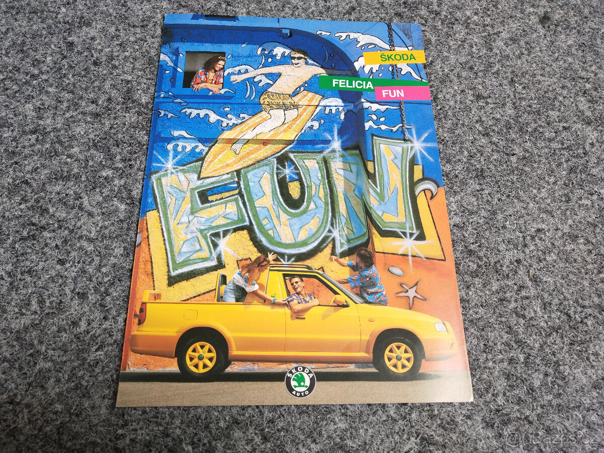 Prospekt Škoda Felicia Fun, 6 stran, anglicky, 1997