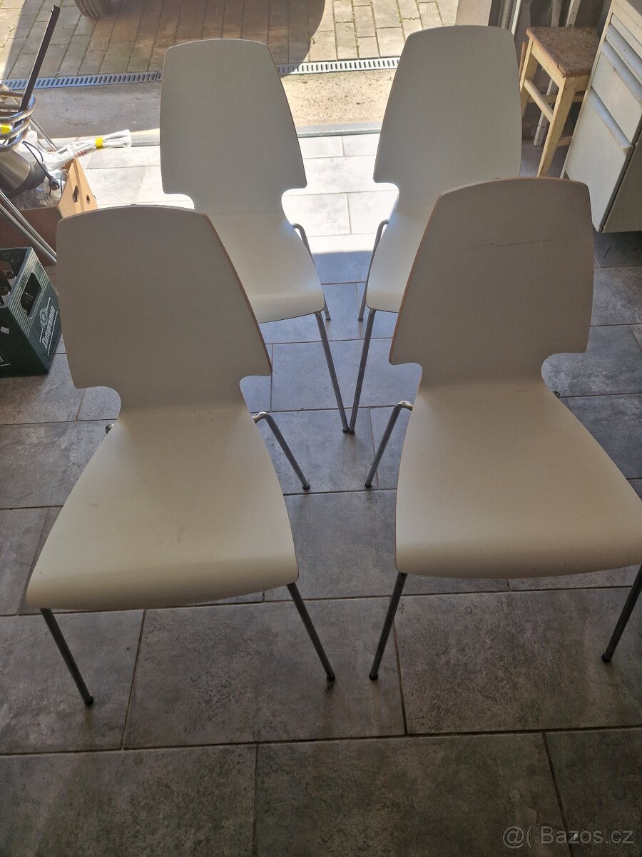 Židle IKEA Vilmar, bílé