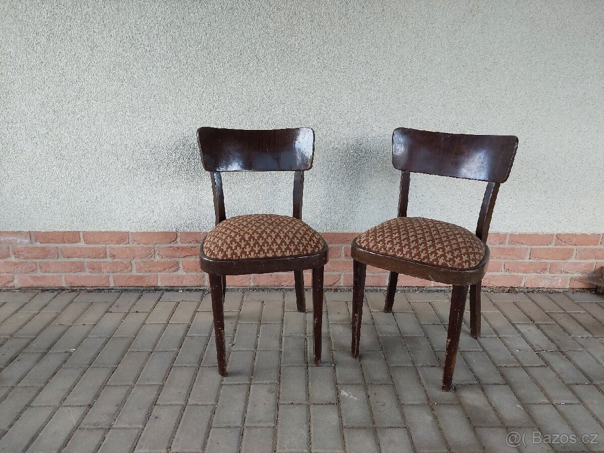 Židle s pružinovým podsedákem Thonet