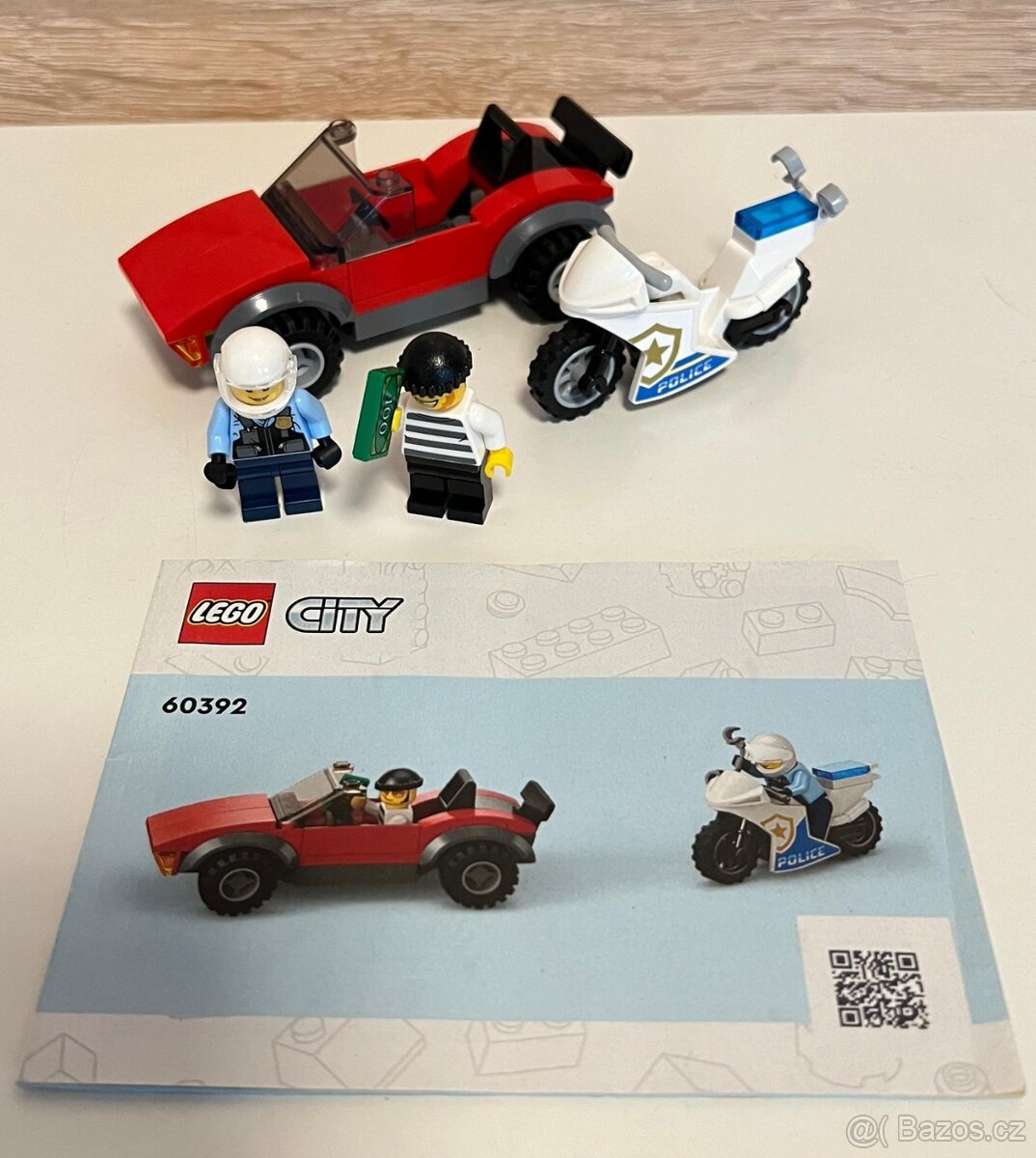 Lego City 60392 Honička auta s policejní motorkou