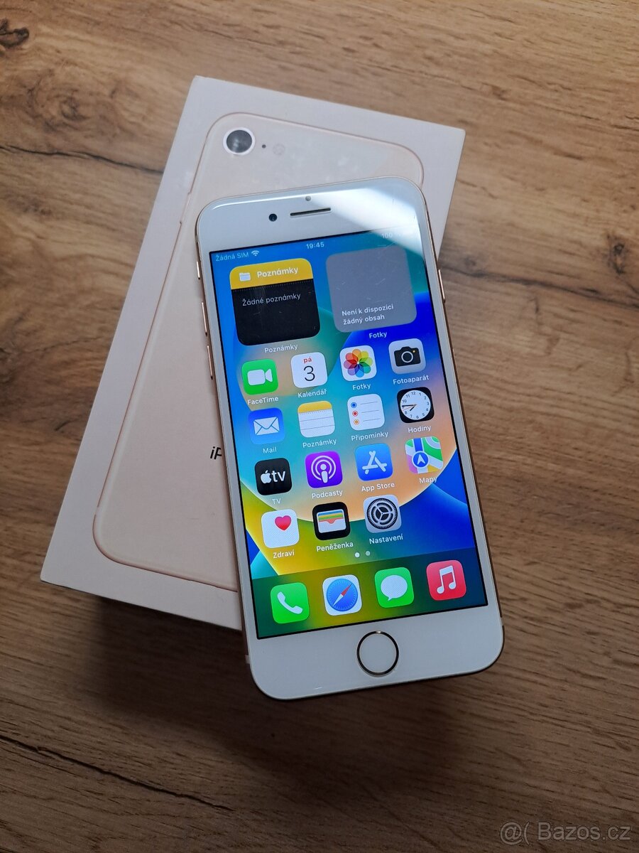 iPhone 8 gold, 64GB /6 měsíců záruka