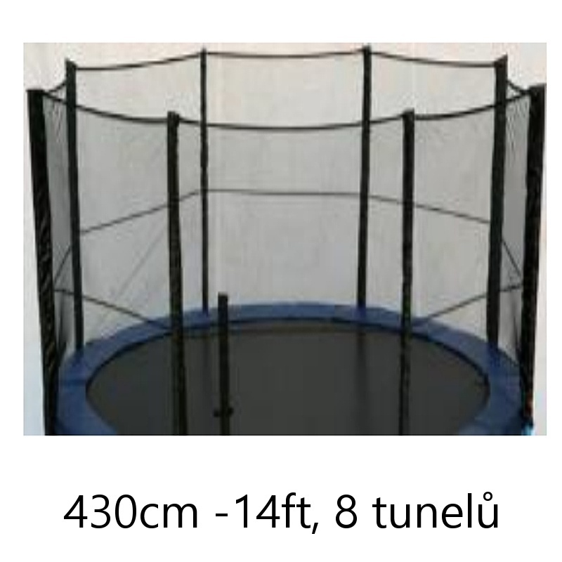 Náhradní síť na trampolínu 430 cm, 8 tunelů