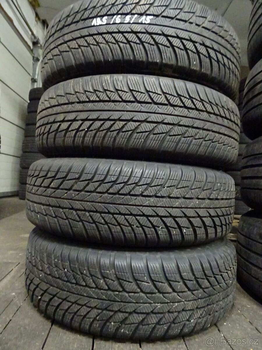 Zimní pneu Bridgestone, 185/65/15, 4 ks, 6,5 a 7,5 mm