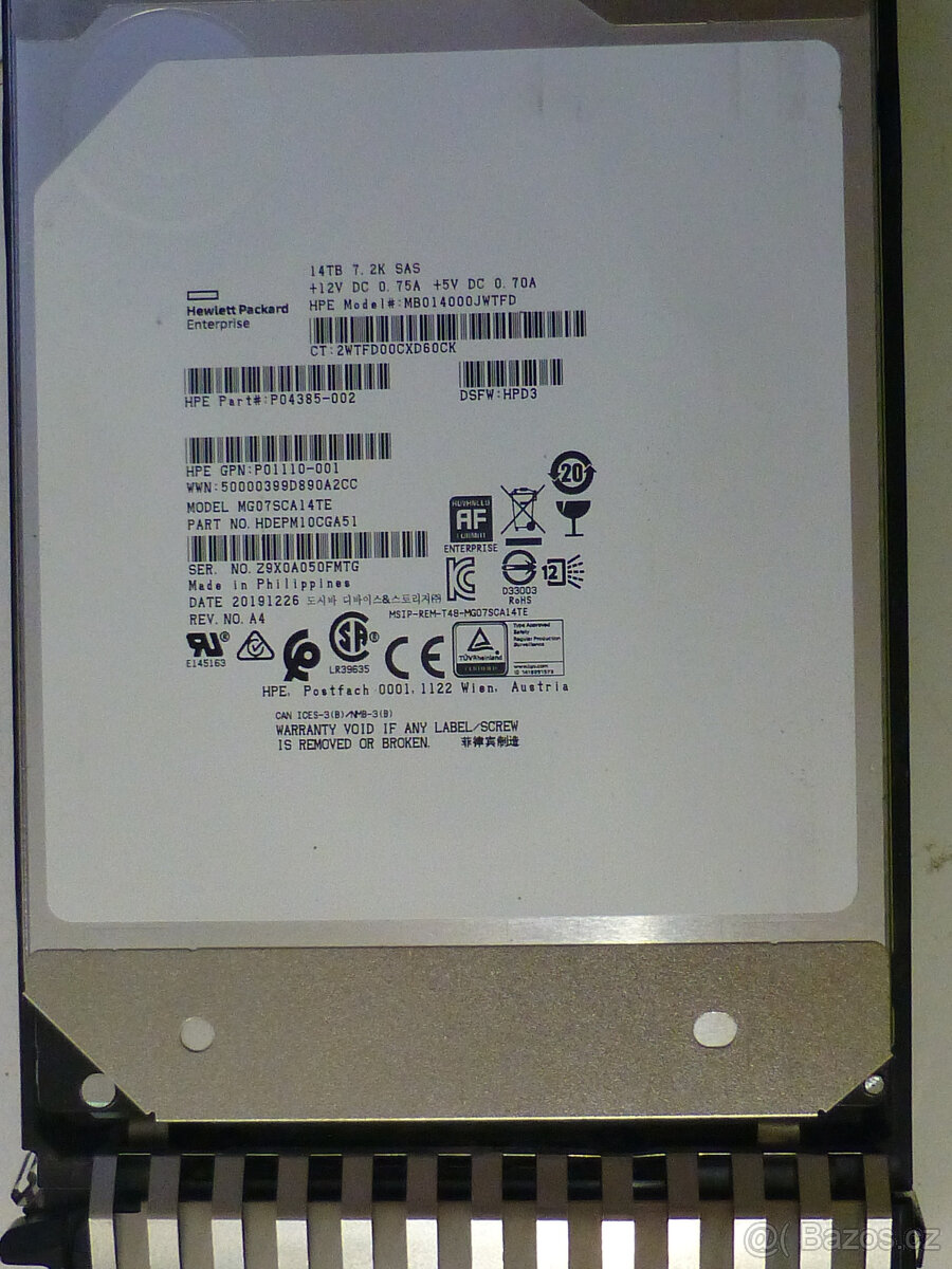 Toshiba Nearline 14TB, 3.5" SAS