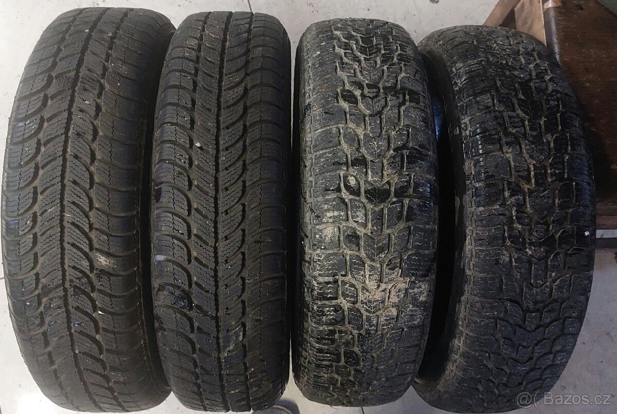 4ks 155 /65 R14 pěkné vše 1000.- Zimní