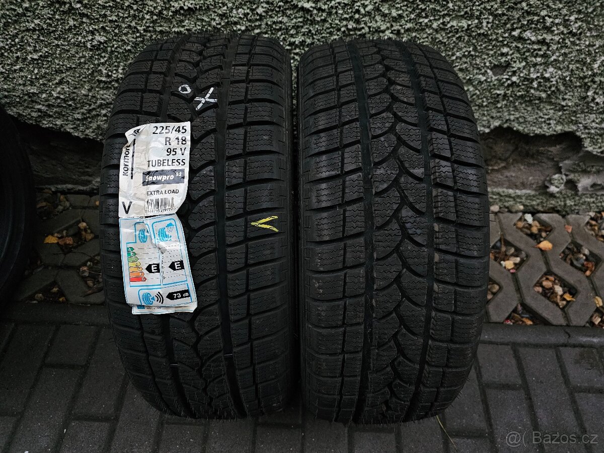 Pneumatiky pneu 225/45 R18 zimní  2ks nové