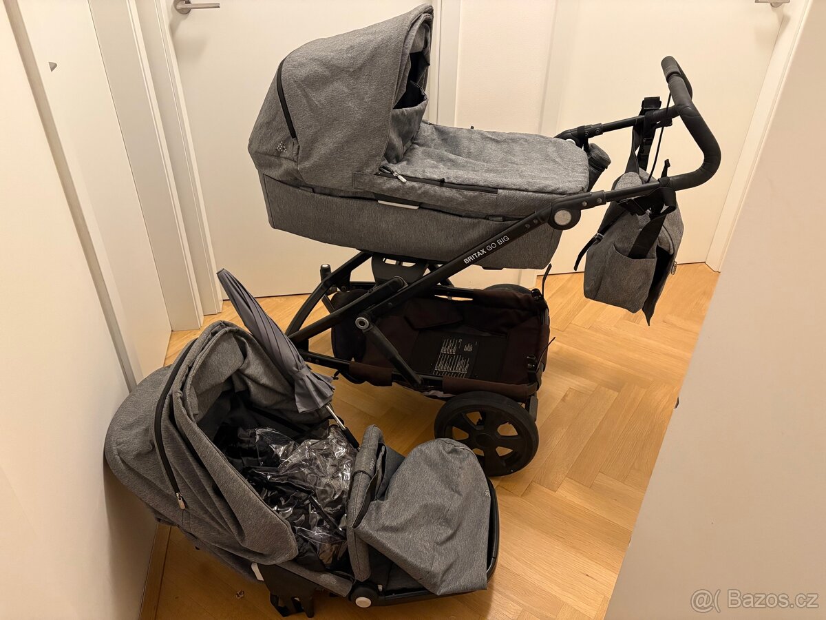 Kocarek Britax Go Big - Dvojkombinace + stupatko