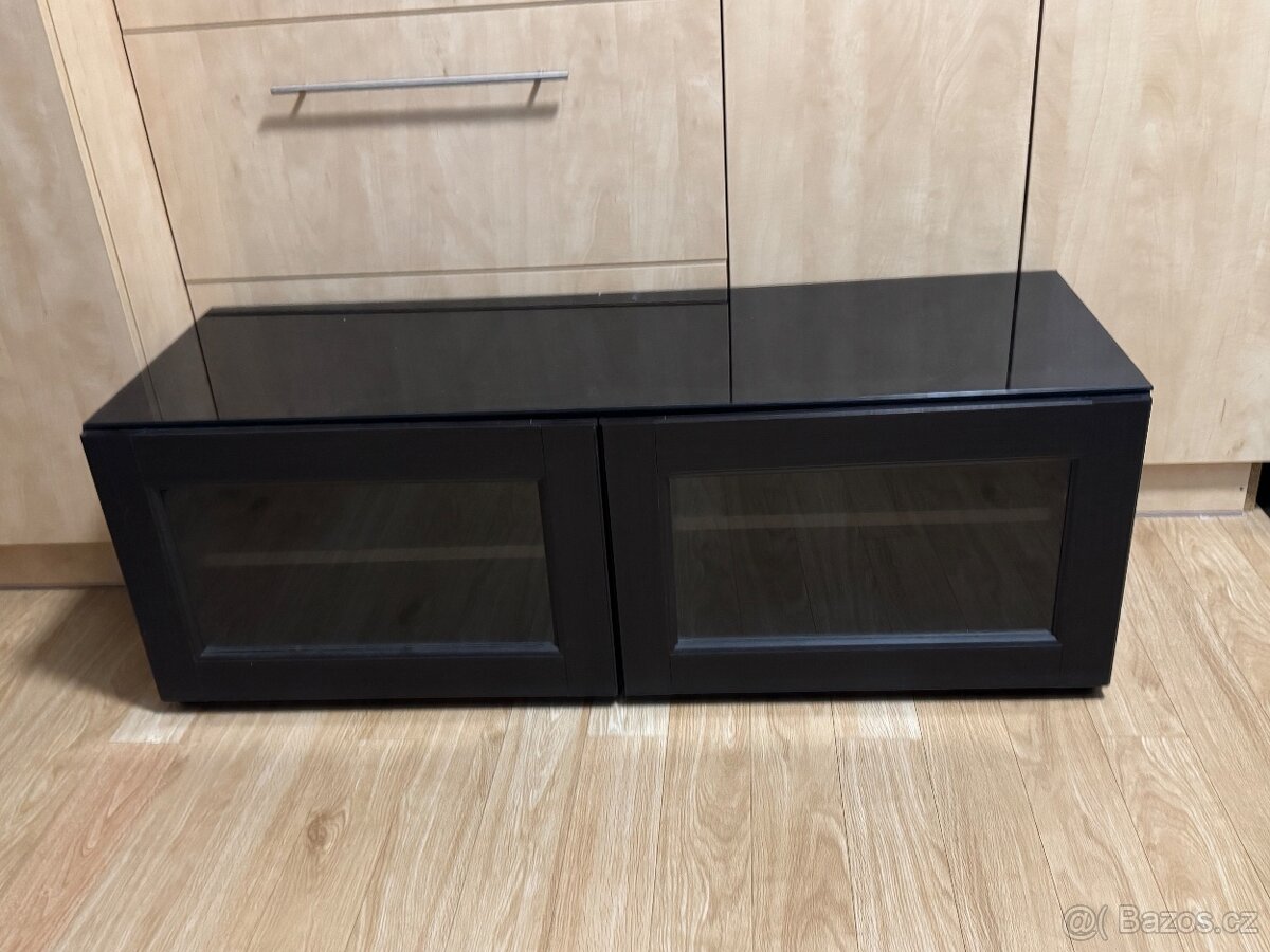 IKEA BESTA stolek, 120x42x38 cernohneda