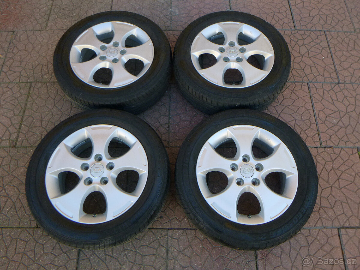 Letní alu sada disky kola originál Kia 5x114,3 6Jx16 ET51