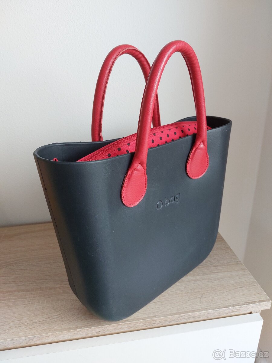 Obag mini black red