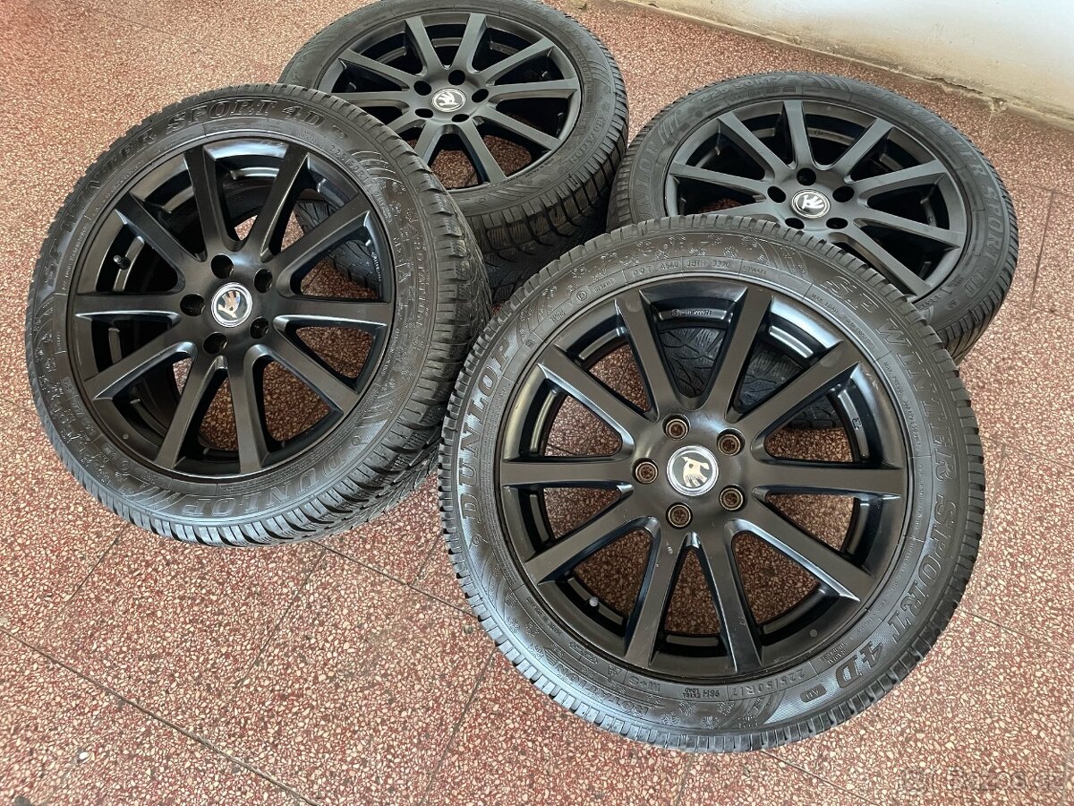 Alu kola 5x112 r17 zimní pneu 6mm -