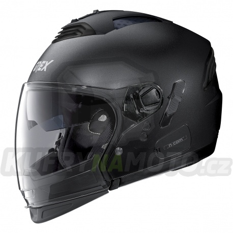 Moto helma Grex G4.2 PRO Kinetic N-Com Black Graphite 25 M