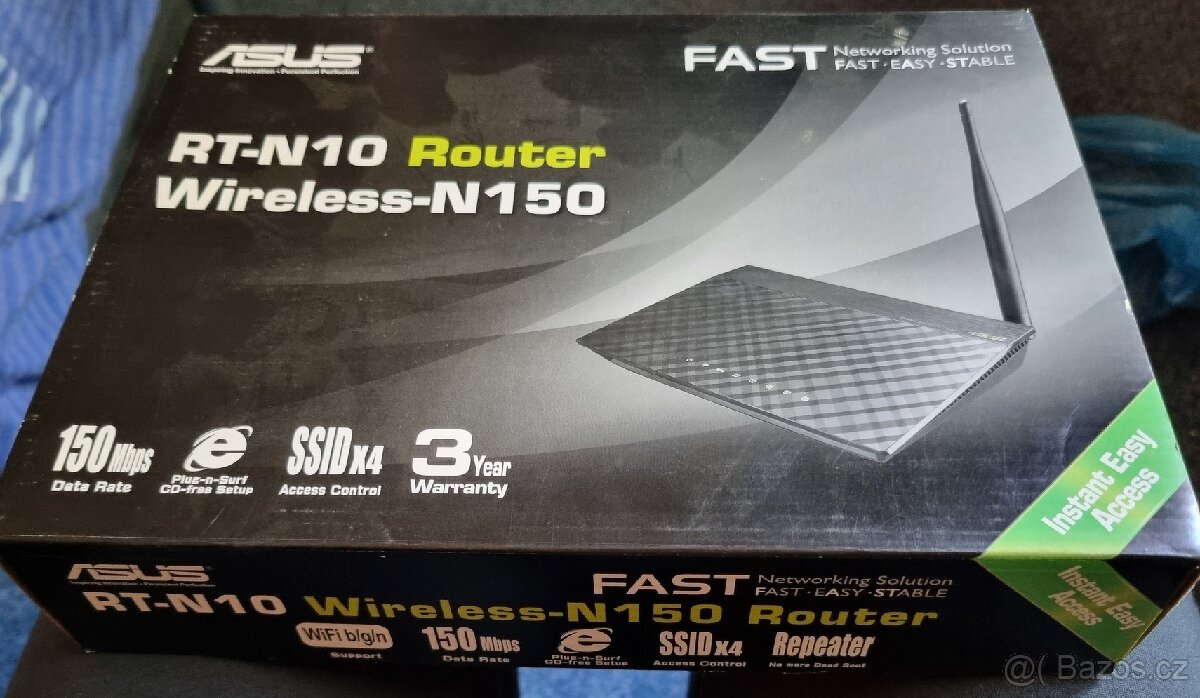 PRODÁM DOMÁCÍ WI-FI ROUTER ASUS (RT-N10,BEZDRÁTOVÝ-N150)