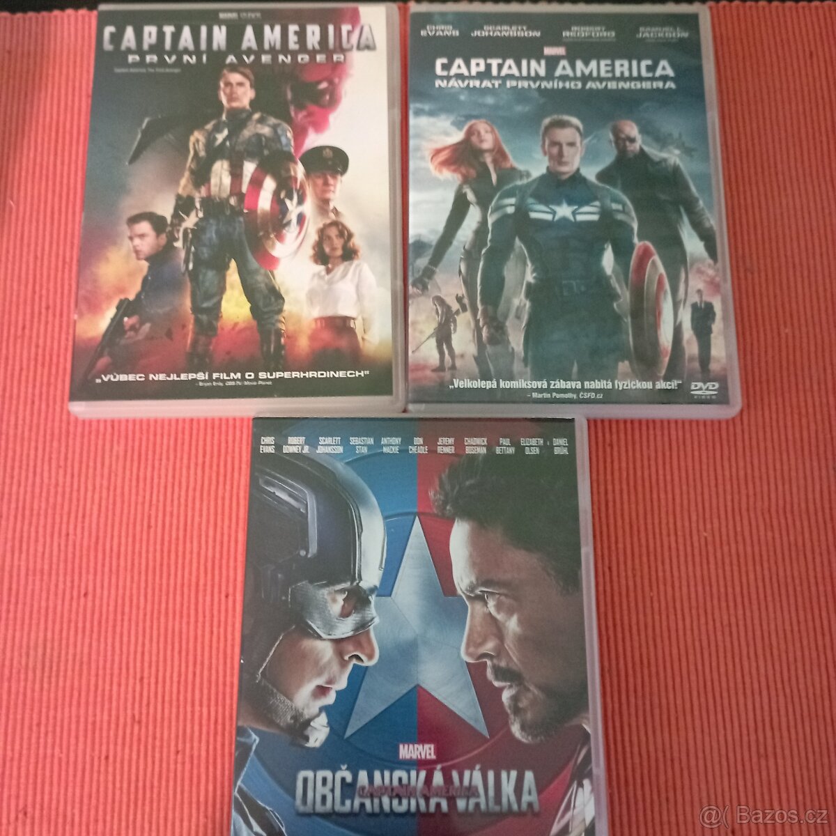 Captain America  1-3na dvd ( cz dabing)