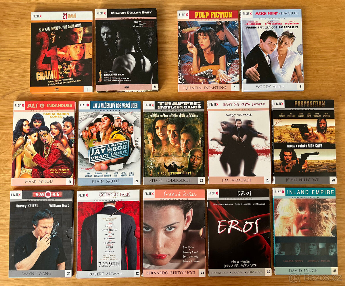 14x DVD ze sběratelské edice I. a II. FilmX - REFLEX