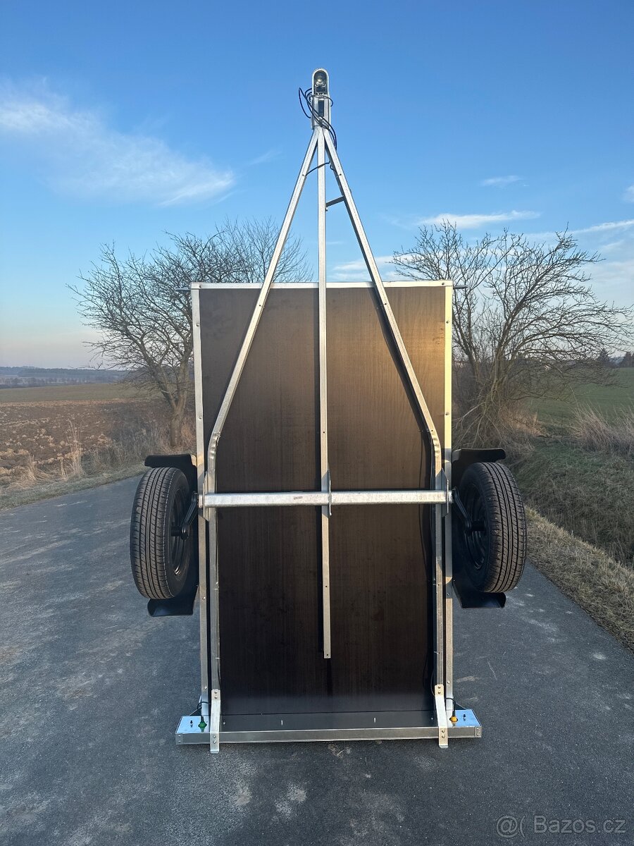 Přívěsný vozík, 202x114x35 cm, vyztužený