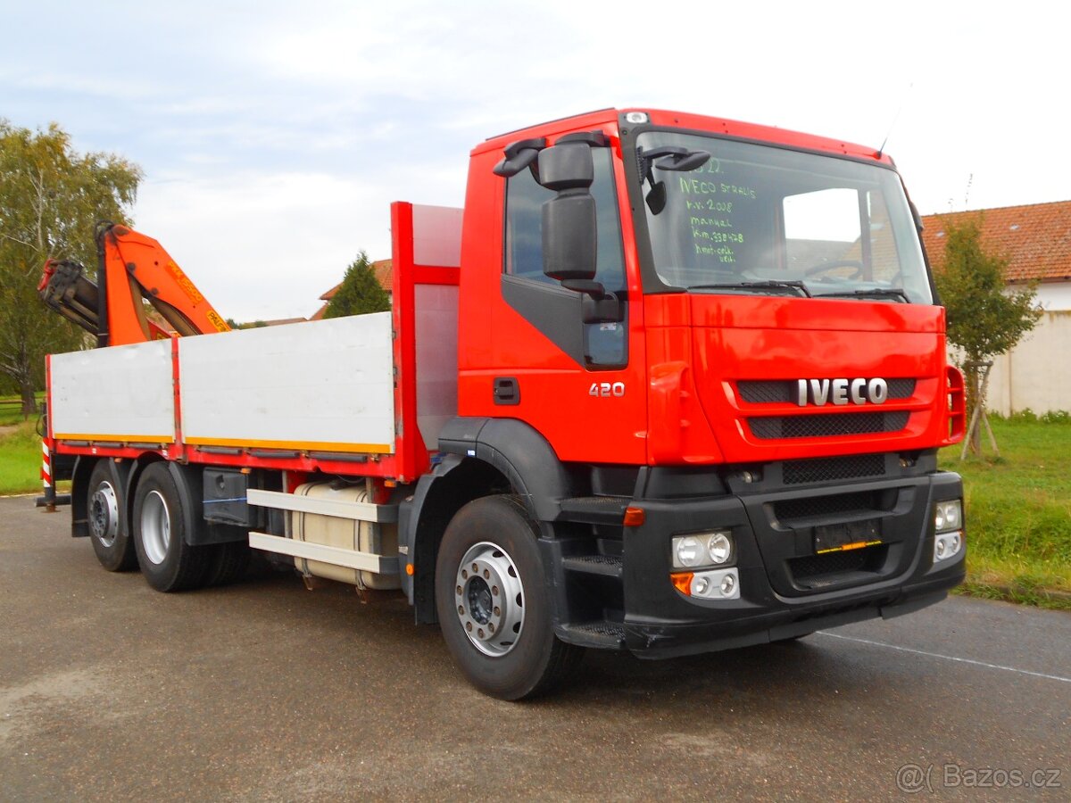 Iveco Stralis valník + hydraulická ruka dálkové ovládání