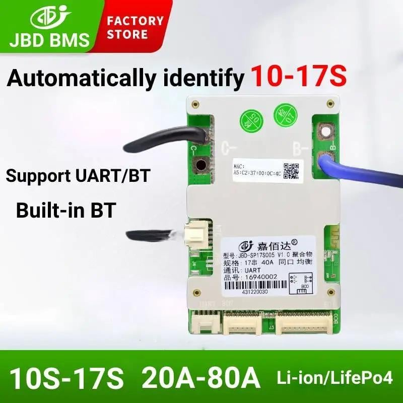 JBD BMS 10S až 17S 50A Bluetooth Smart BMS Li-ion lifepo