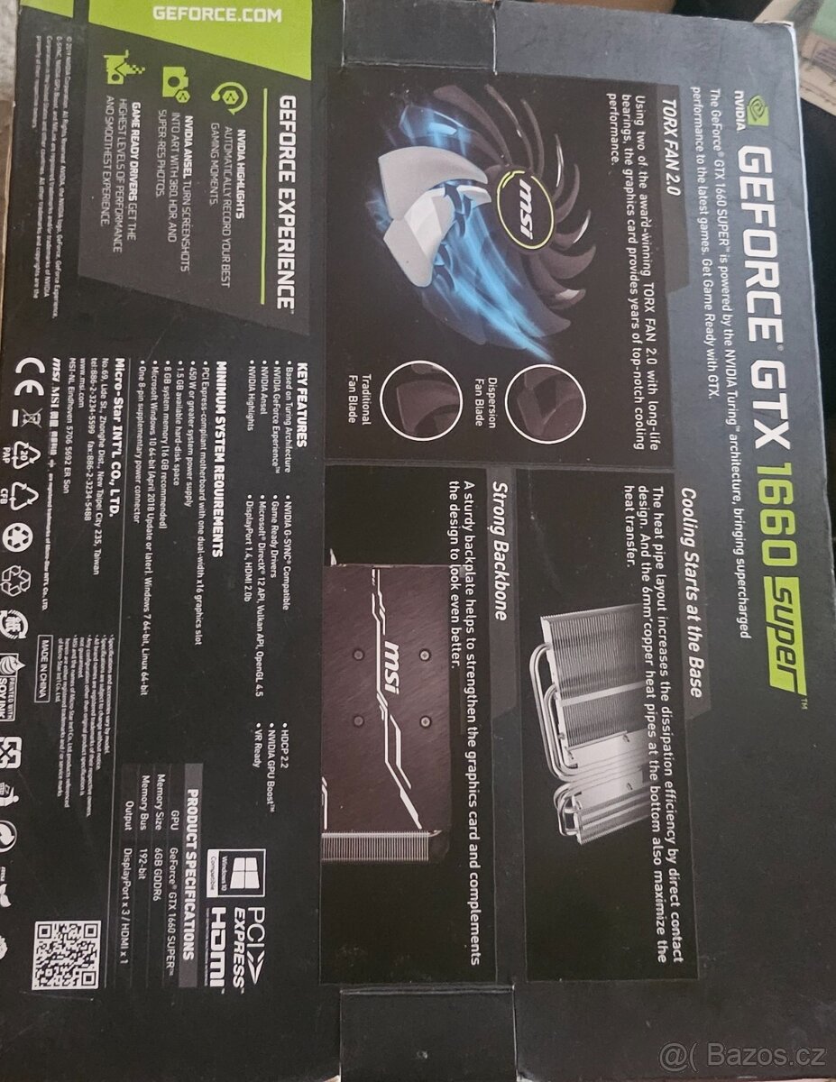 GEFORCE GTX 1660 S