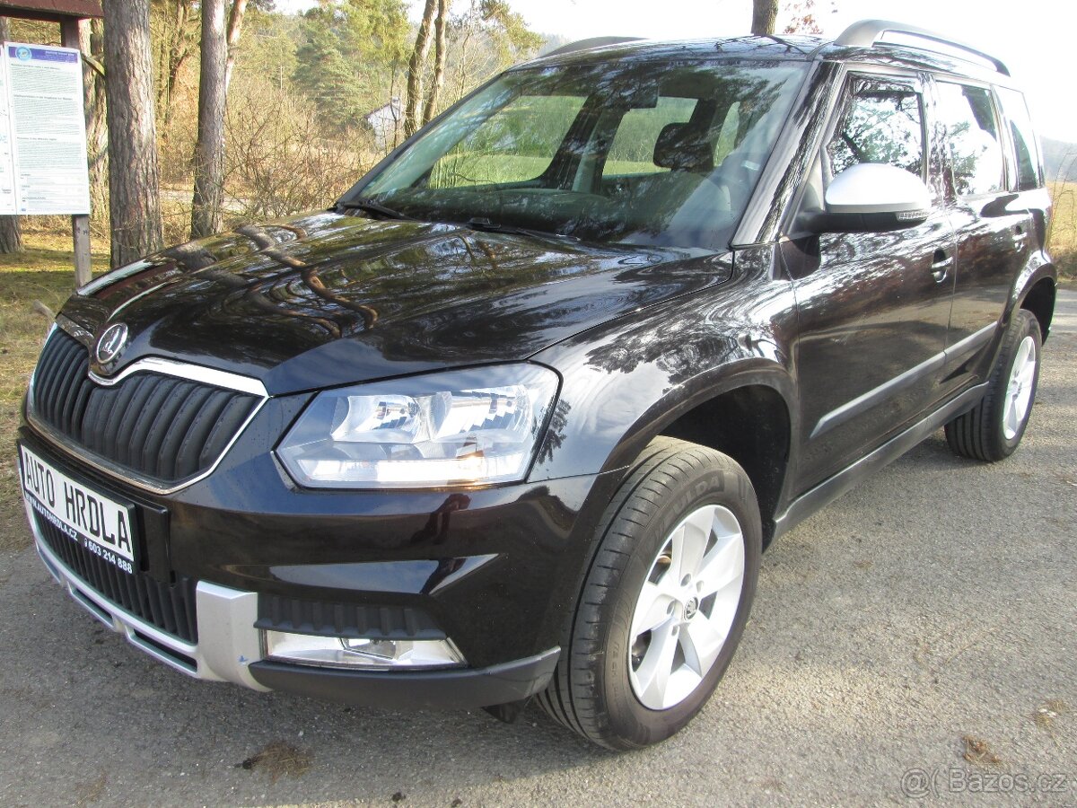 Škoda Yeti 2.0TDi 81kw 2015 Automatická klima 1.majitel