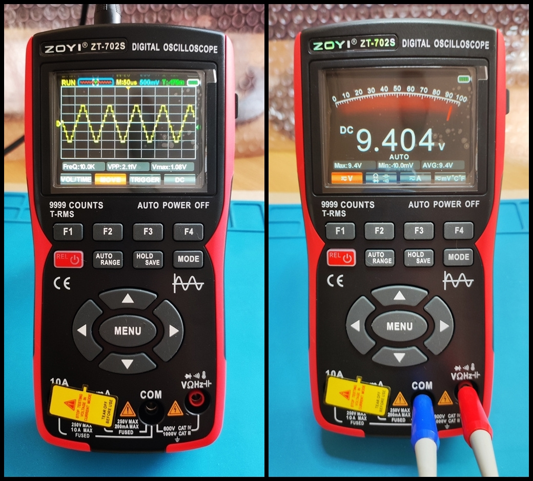 Osciloskop/multimetr ZOYI ZT-702S 5MHz 48MS/s 2in1 NOVÝ