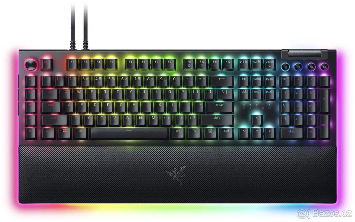 Profi herní klávesnice RAZER BLACKWIDOW V4 PRO (US, Green)