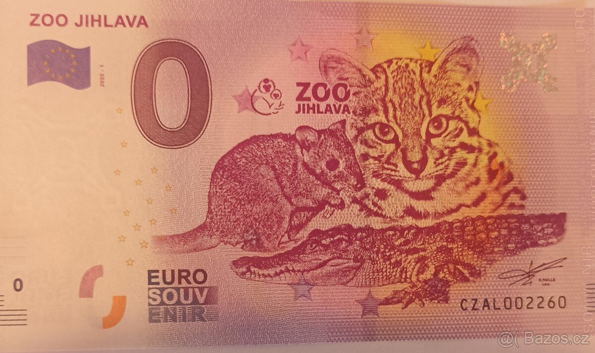 0 euro souvenír Zoo Jihlava