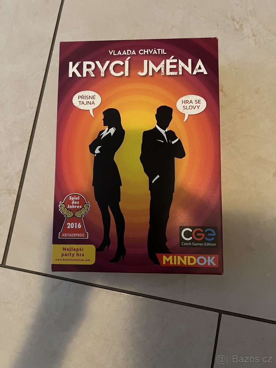 Krycí jména stolní hra.