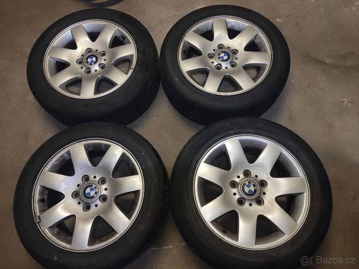 Sada kol R16 5x120 origo BMW, letní pneu 5,5mm Hankook