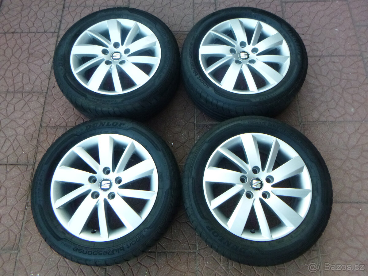 Letní alu sada disky - originál Seat Leon 5x112 6,5Jx16 ET46