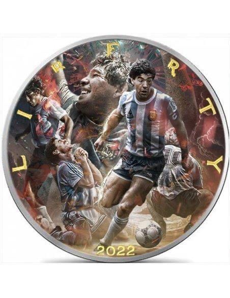 DIEGO ARMANDO MARADONA "Legends of Football" 1 Oz 1$ USA 202