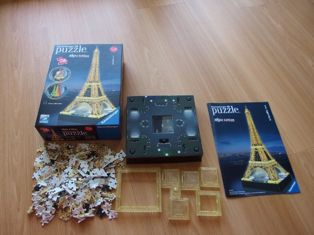 3D svítící puzzle Eiffelova věž zn. Ravensburger - j. NOVÉ