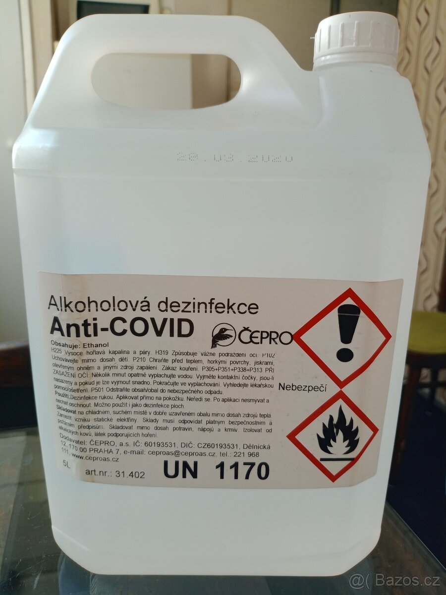 Dezinfekce alkoholová 5L