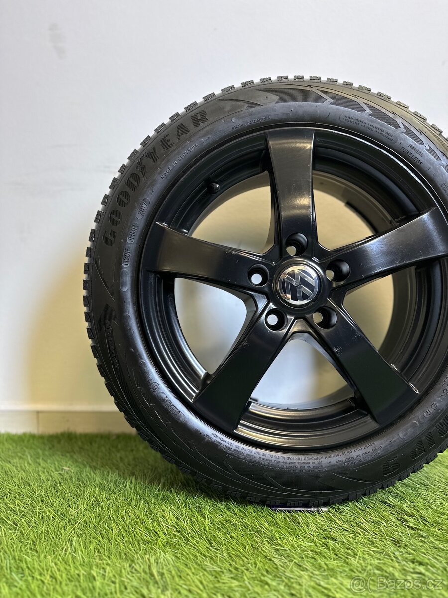 Alu kola 5x112 r16 s pneu (černá)