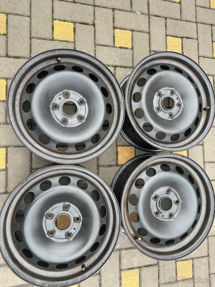 VW Audi Škoda plechové disky 5x112 R16