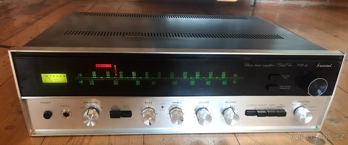 RECEIVER SANSUI 2000 A (ROK 1969) KRÁSNÝ VINTAGE