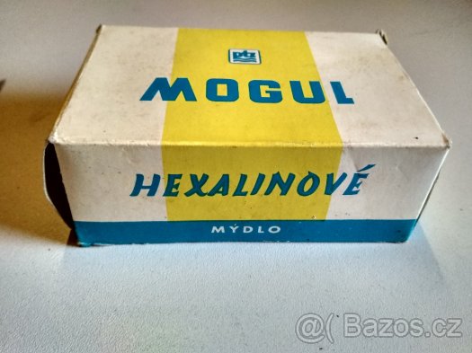 papírová krabička od hexalínového mýdla